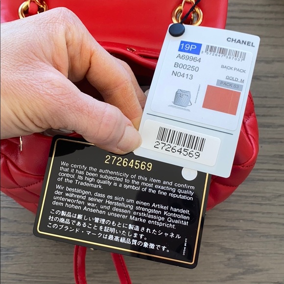 Brand New Red Chanel Backpack - Picture 8 of 8